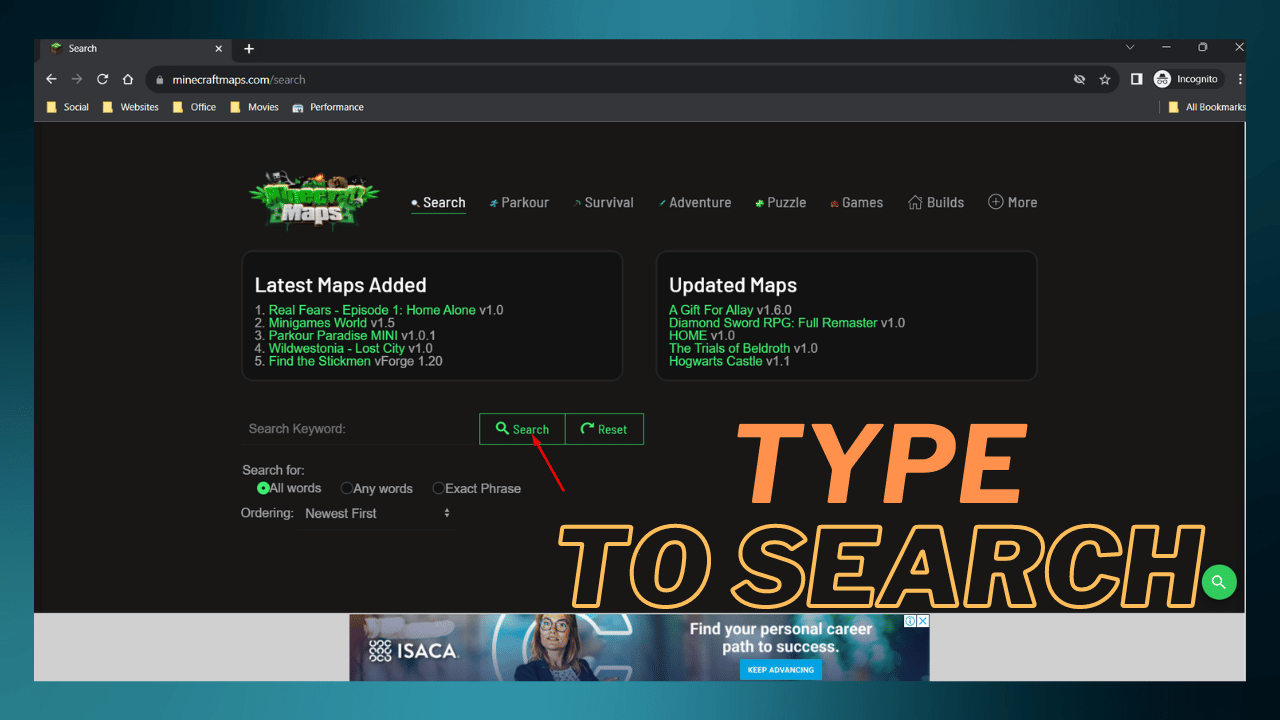 TYPE TO SEARCH