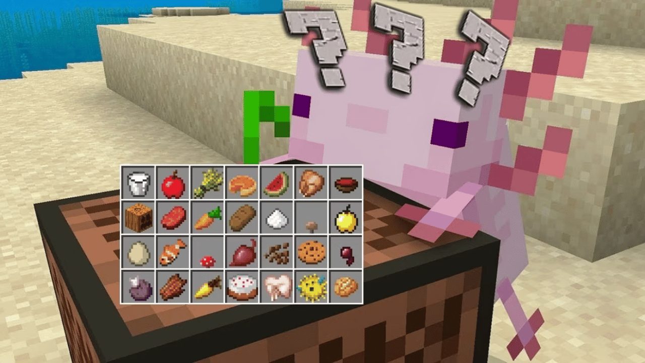 Minecraft Axolotl Diet