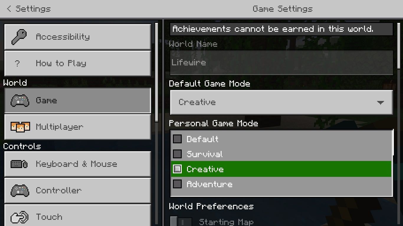 Different Game Modes